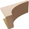 Ekena Millwork 11"W x 22"D x 11"H Wide Stockport Rough Cedar Woodgrain TimberThane Corbel, Primed Tan CORUR11X22X11STORCPR - alternate 5